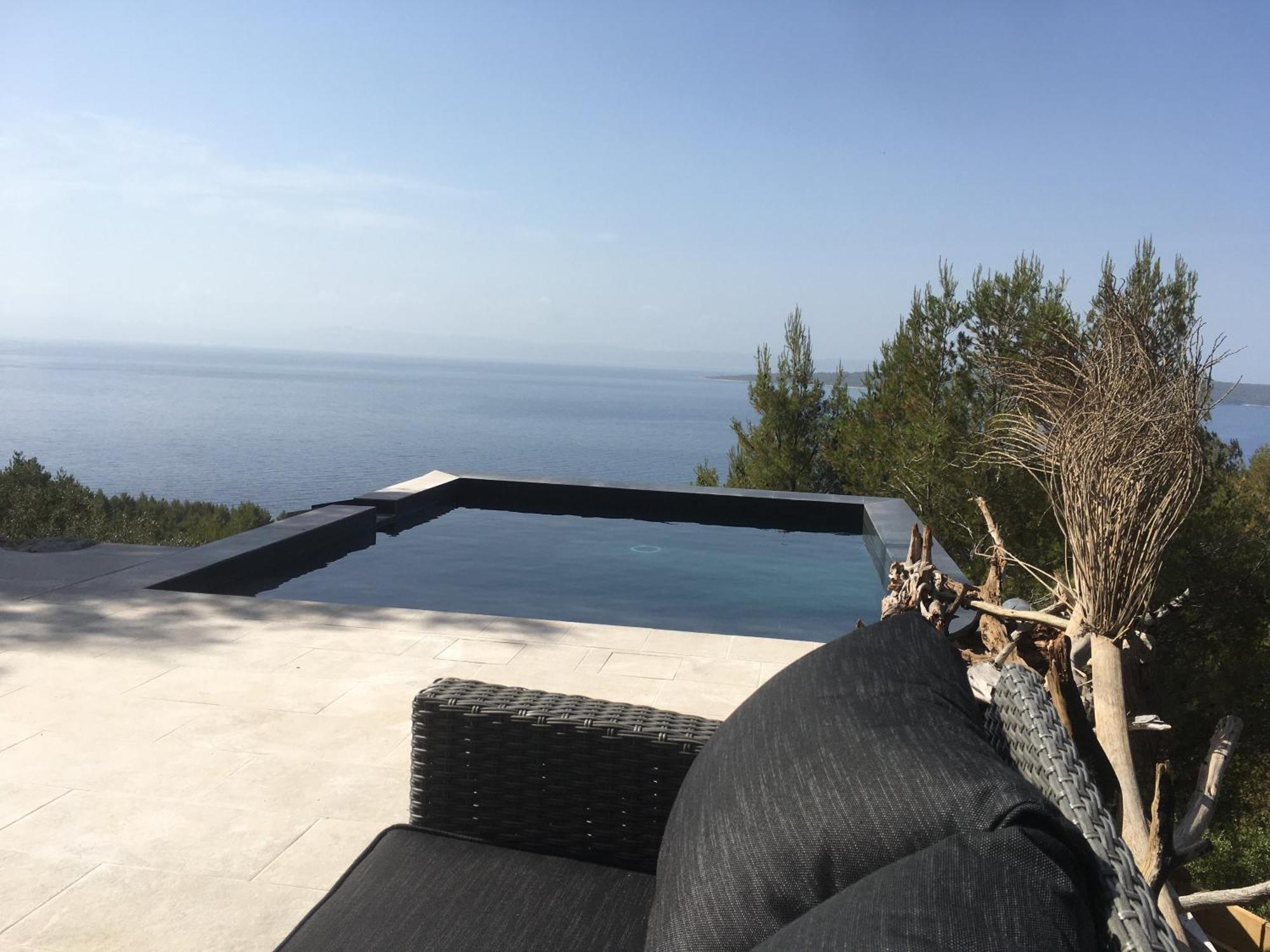 Sea View Eco House With Private Pool, 250m To - Falcon View Hvar Vila *
